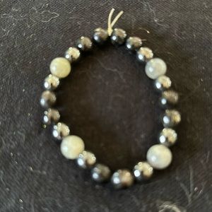 Astrophyllite labradorite & hematite Bracelet